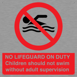 NO LIFEGUARD ON DUTY
